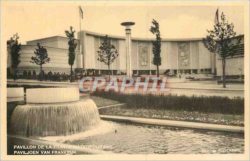 Pavillon de la France métropolitaine — Exposition de Bruxelles 1935 — Arch. de Montarnal