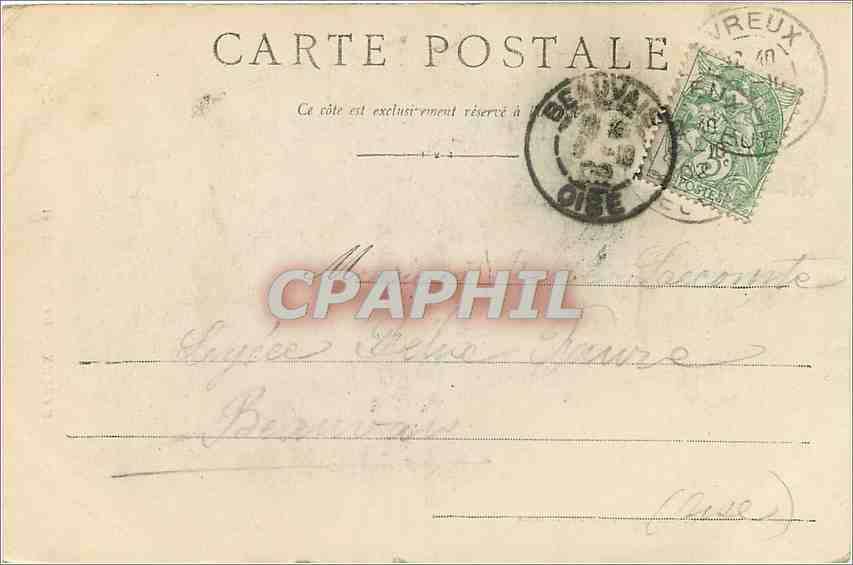 CPA Evreux la cathedrale et le cloitre de l'Eveche  — Back