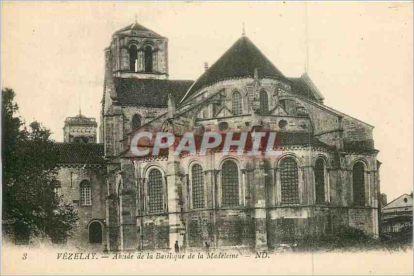 Vézelay — Abside de la Basilique de la Madeleine — ND.
