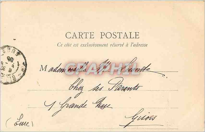 CPA Saint Florentin l'Eglise la Resurrection  — Back