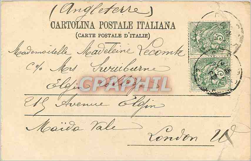 CPA Roma Trinita dei Monti  — Back