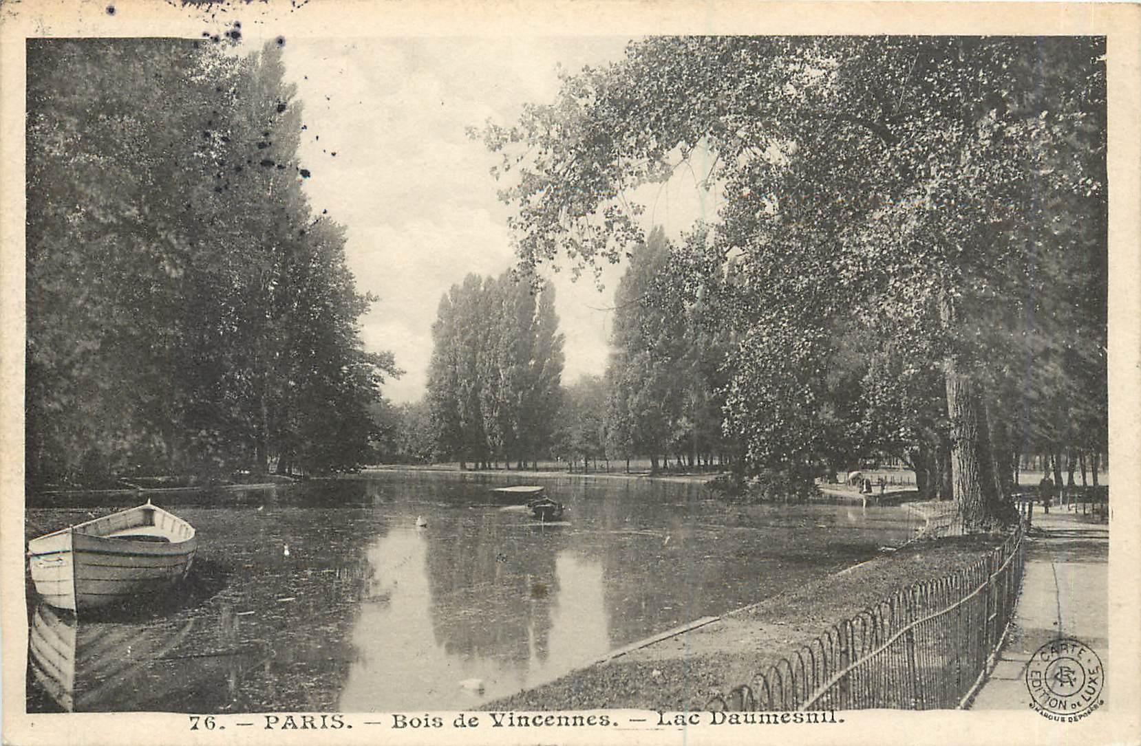 CPA Paris Bois de Vincennes Lac Daumesnil 