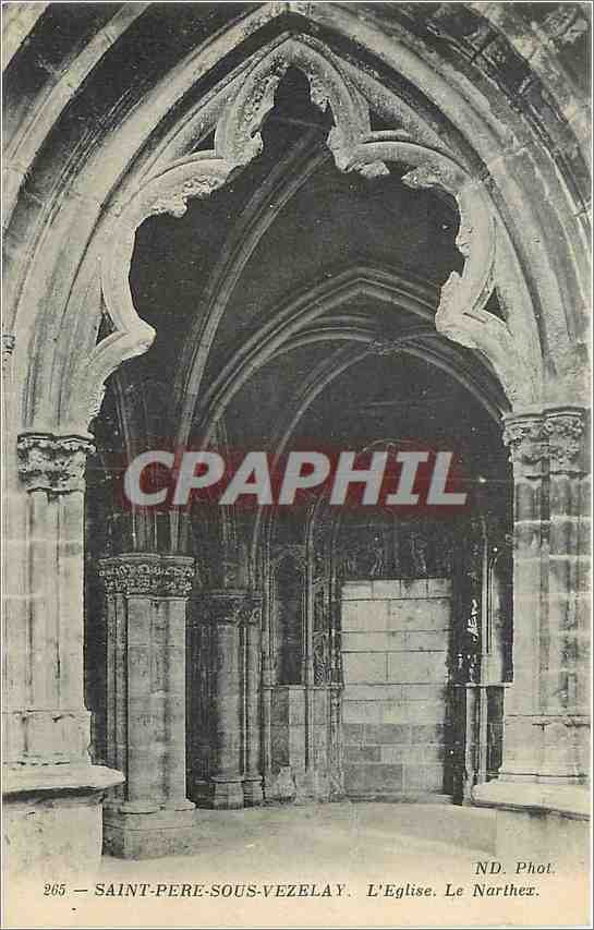 CPA Saint Pere sous Vezelay l'eglise le Narthex 