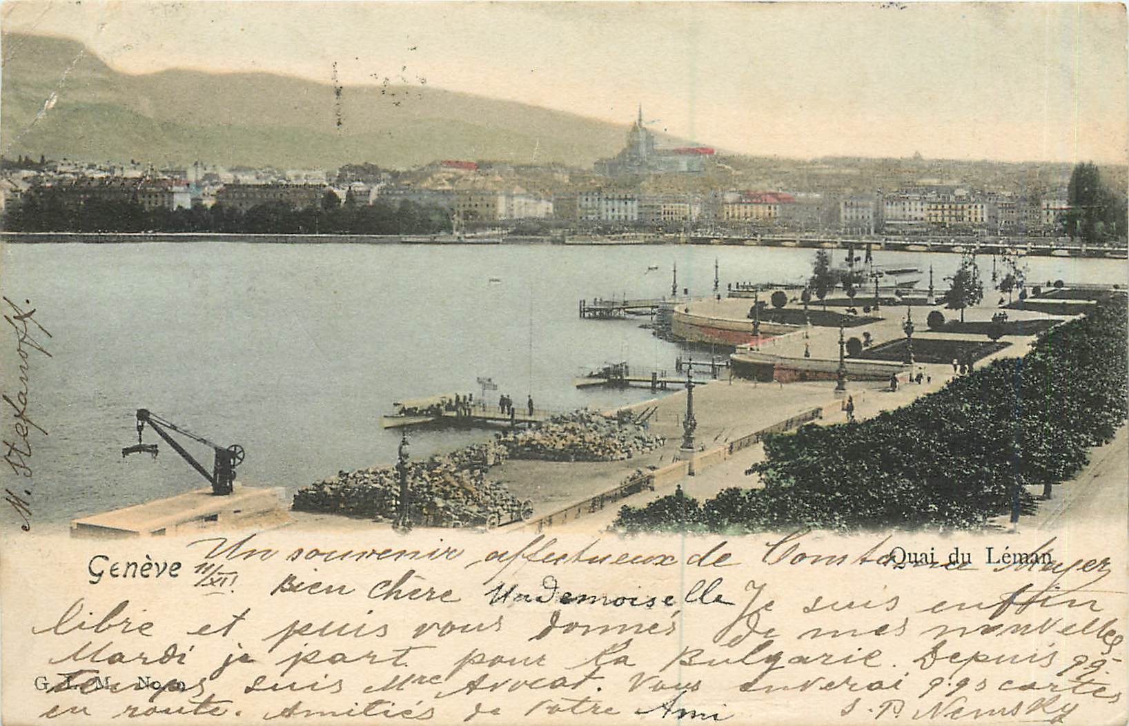 CPA Geneve Quai du Leman 