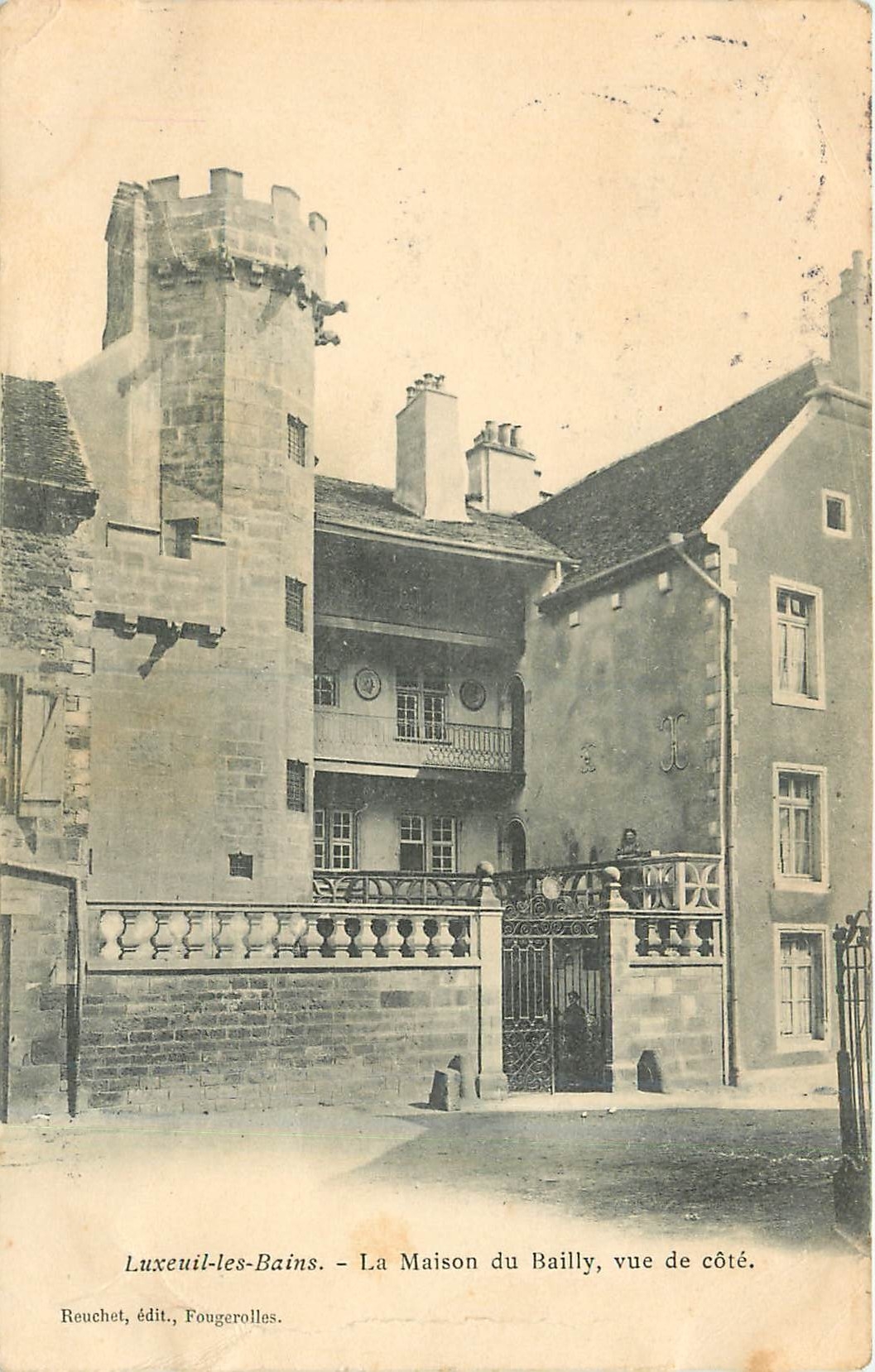 CPA Luxeuil les Bains la maison du Baille vue de cote 