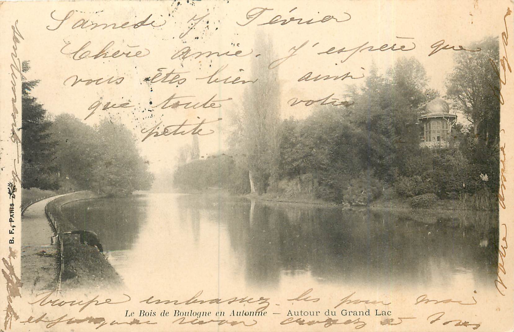 CPA Le Bois de Boulogne en Automne autour du Grand Lac 