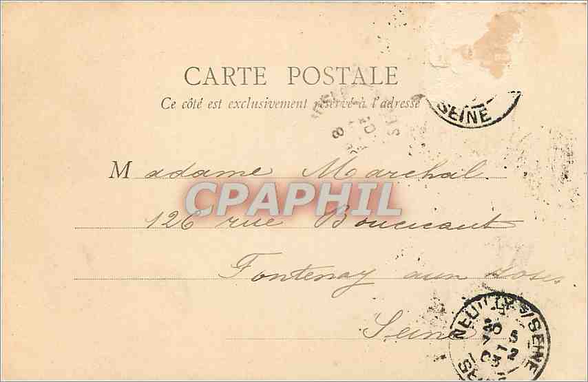 CPA Le Bois de Boulogne en Automne autour du Grand Lac  — Rückseite