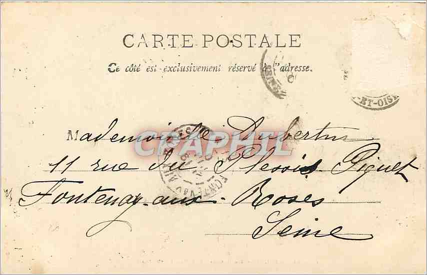 Versailles — La Galerie des Batailles — Phototypie A. Bergeret & Cie, Nancy — Verso