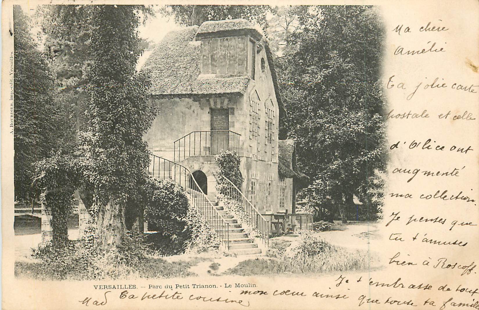 Versailles — Parc du Petit Trianon — Le Moulin — éditeur A. Batanoux, Versailles