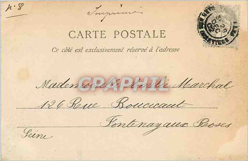 CPA Versailles hameau du petit trianon  — Verso