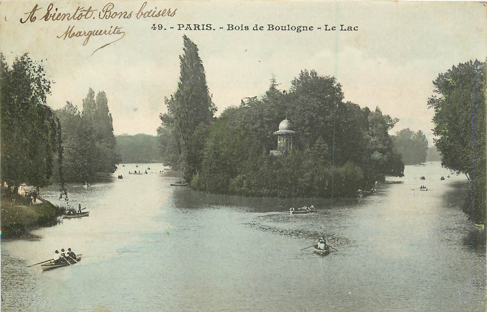 CPA Paris Bois de Boulogne le lac 
