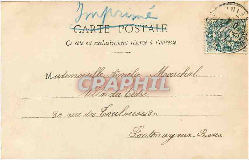 CPA Paris Bois de Boulogne le lac  — Verso