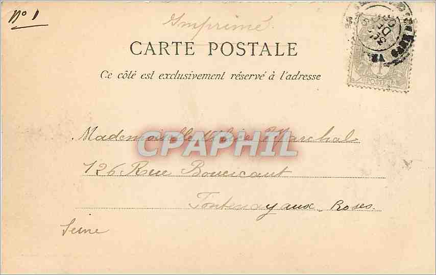 CPA Versailles S et O maison du Seigneur  — Verso