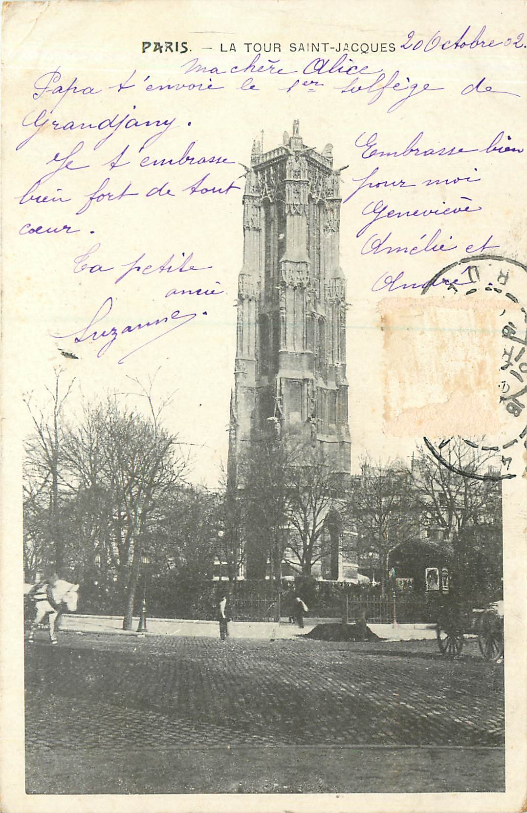 CPA Paris La Tour Saint Jacques 