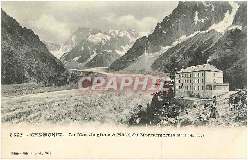 CPA Chamonix la mer de glace et hotel du Montanvert 