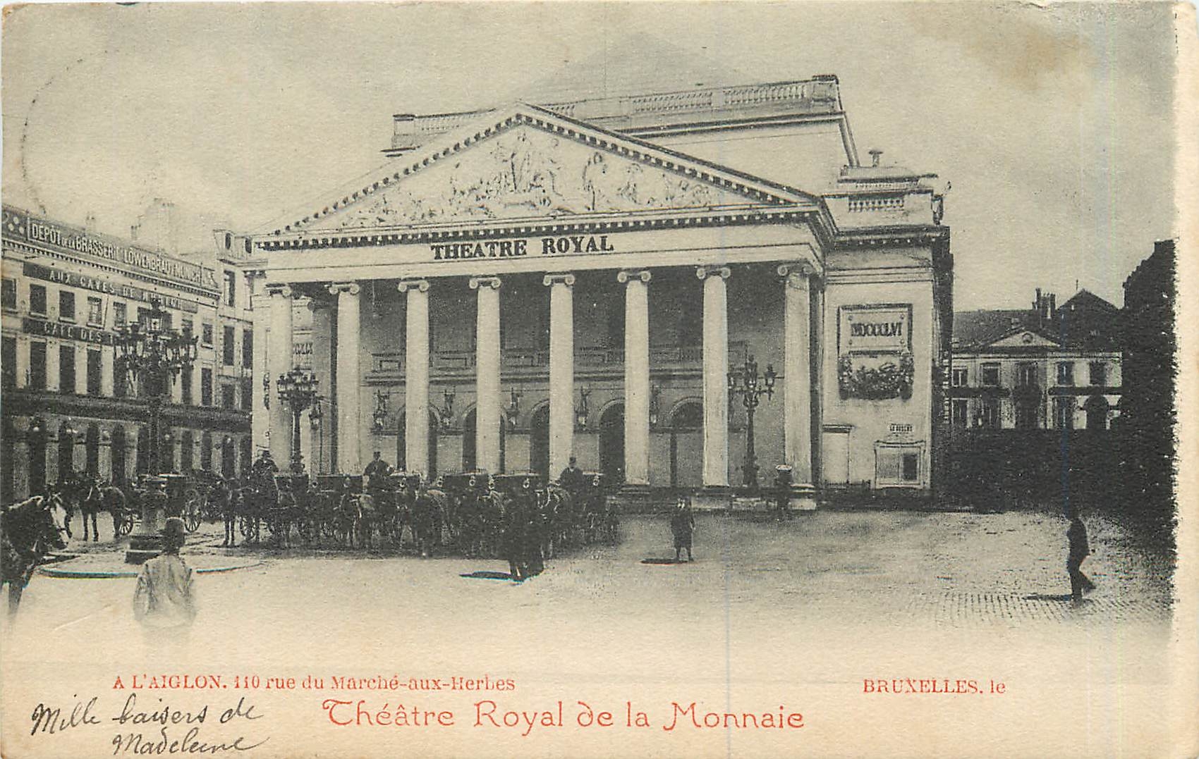 CPA Bruxelles le theatre royal de la Monnaie 