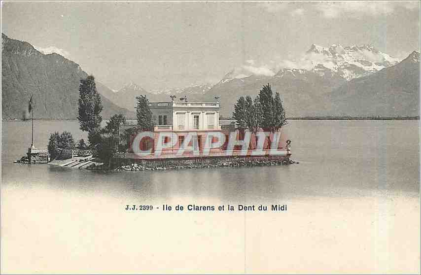 CPA Ille de Clarens et la Dent du Midi 