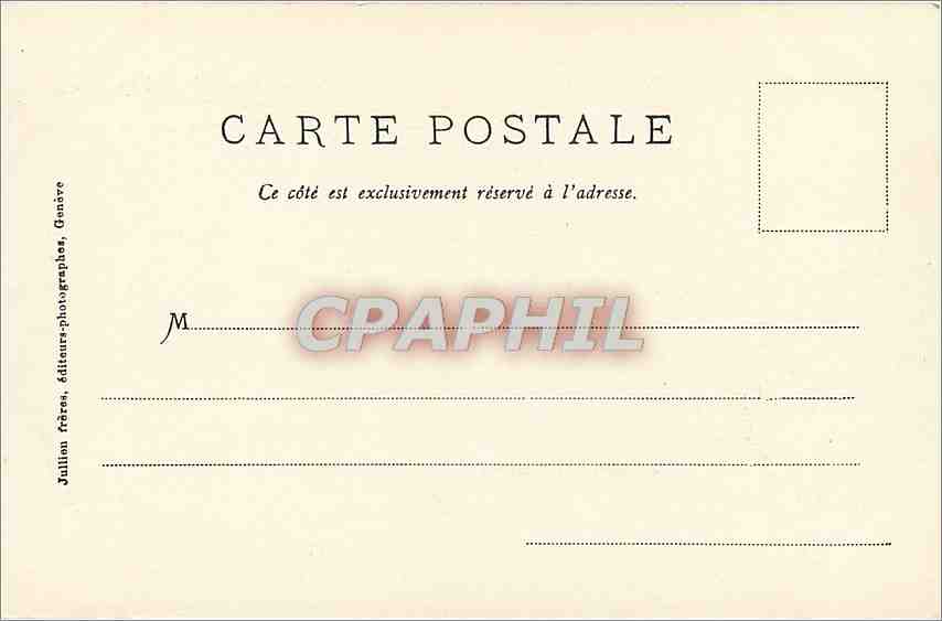 CPA Ille de Clarens et la Dent du Midi  — Rückseite