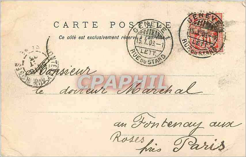 CPA Jalouvre et pointe blanche vus de Cenise  — Rückseite