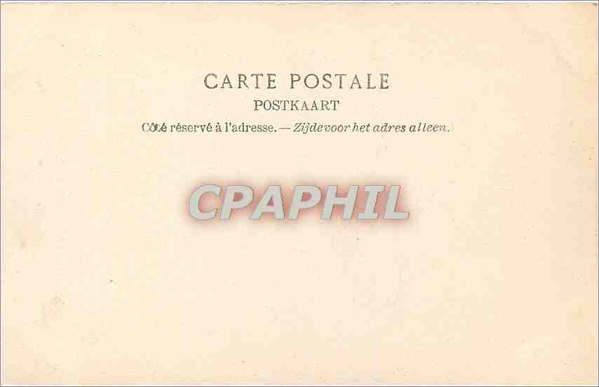 CPA Bruxelles la maison du Roi  — Rückseite