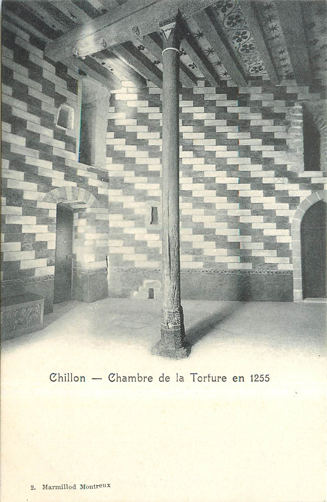 CPA Chillon chambre de la tortune en 1255 