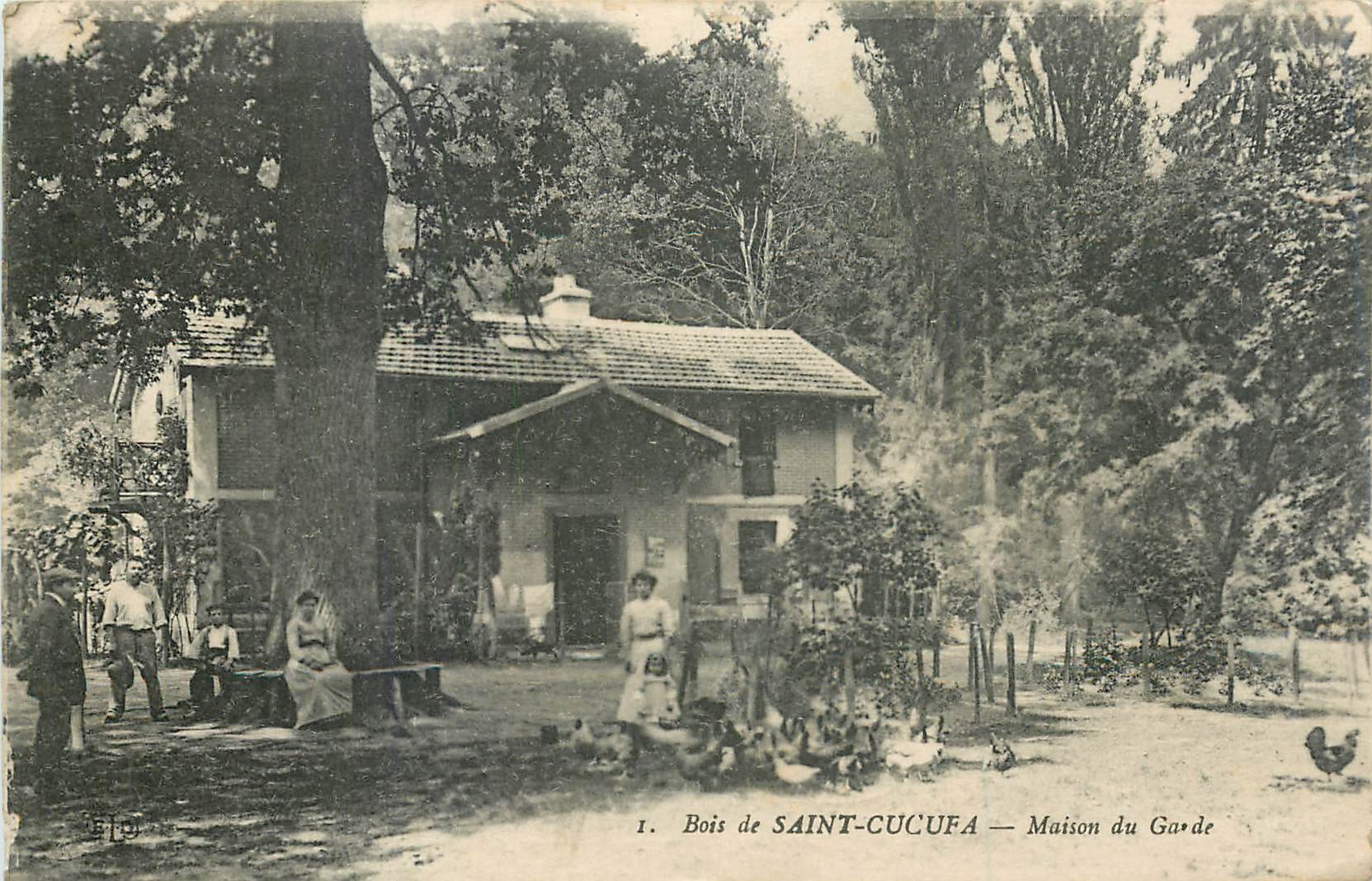 CPA Bois de Saint cucufa Maison du Garde 