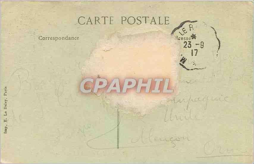 CPA Bois de Saint cucufa Maison du Garde  — Back