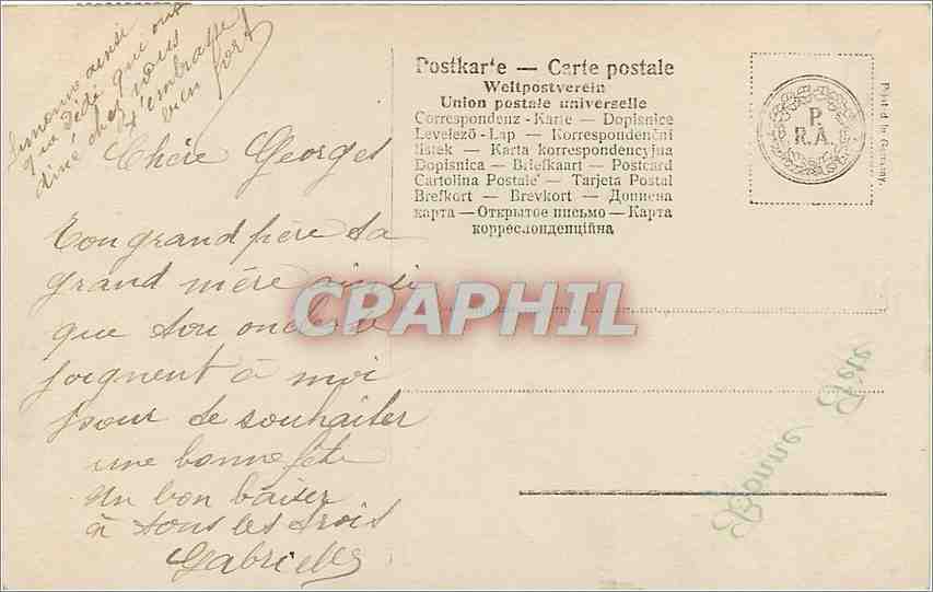 CPA Bonne annee Enfant — Rückseite