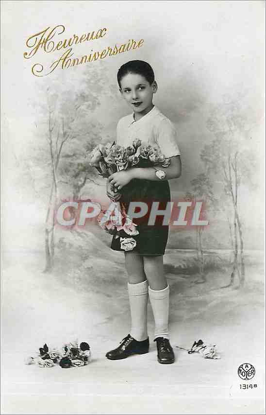 CPA Heureux Anniversaire Enfant