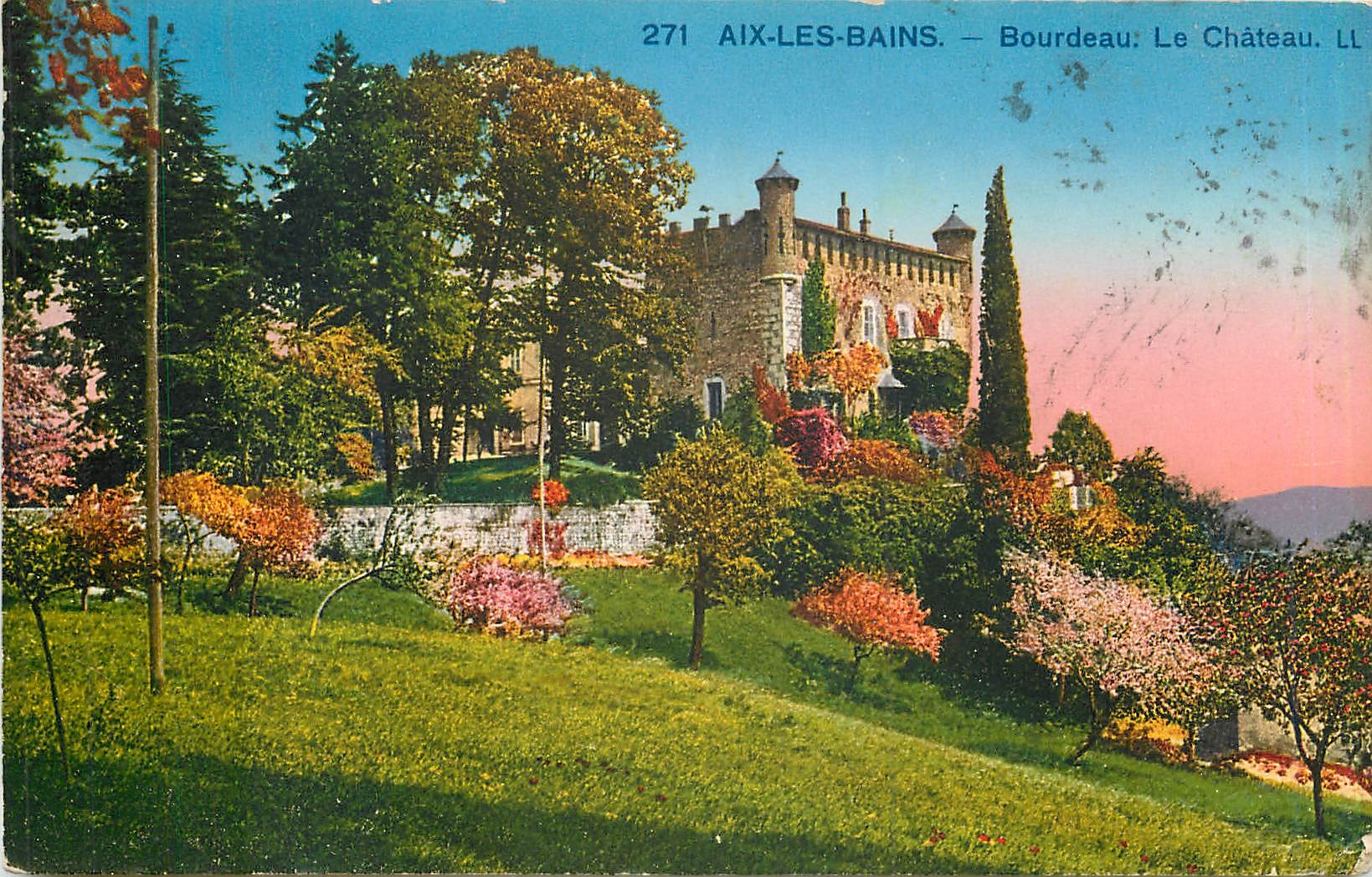CPA Aix les bains Bourdeau le chateau 