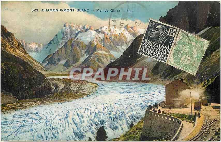 CPA Chamonix Mont Blanc mer de Glace 