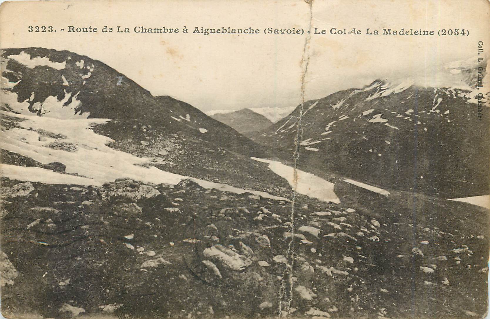 CPA Route de la Chambre a Aigueblanche Savoie le col de la Madeleine