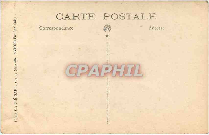 CARTE PHOTO Femme Enfants — Rückseite