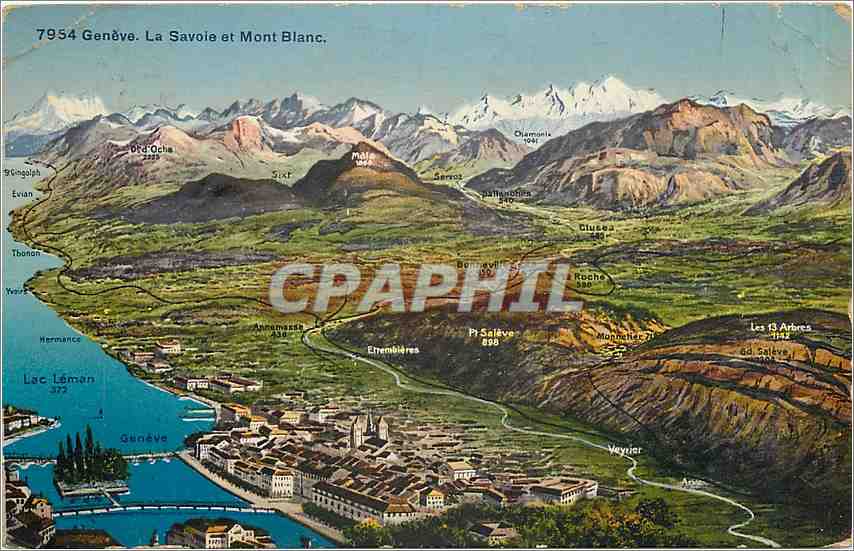 CPA Geneve la Savoie et Mont Blanc 