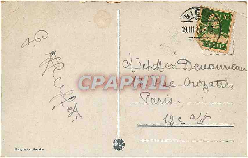 CPA Geneve la Savoie et Mont Blanc  — Verso