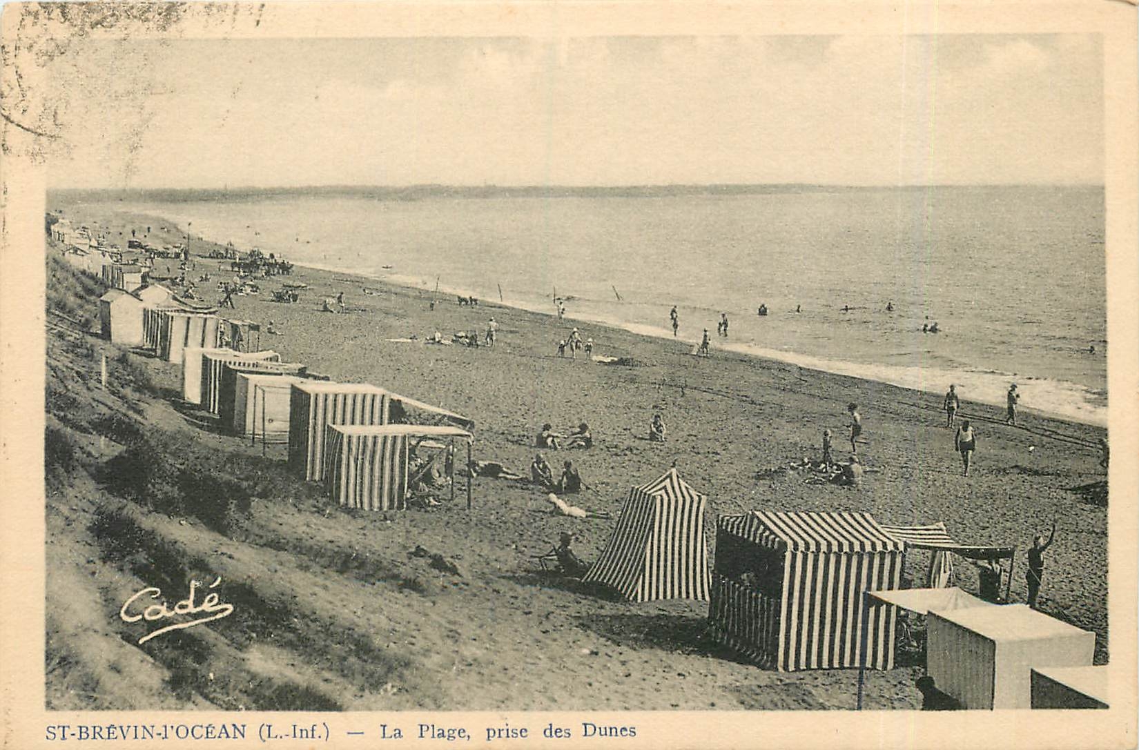 CPA St Brevin l'Ocean L Inf la plage prise des Dunes 