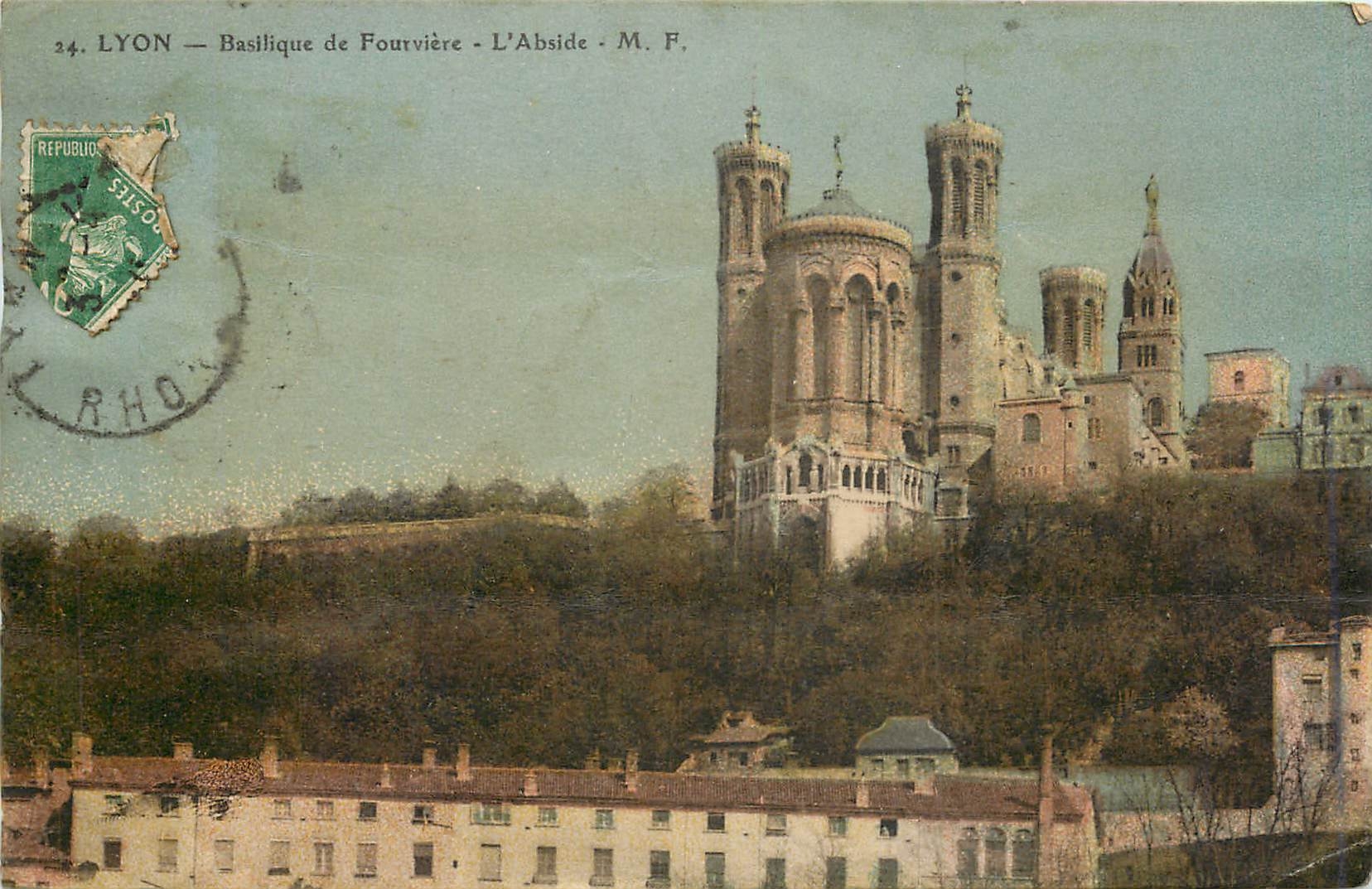 CPA Lyon basilique de Fourviere l'abside 