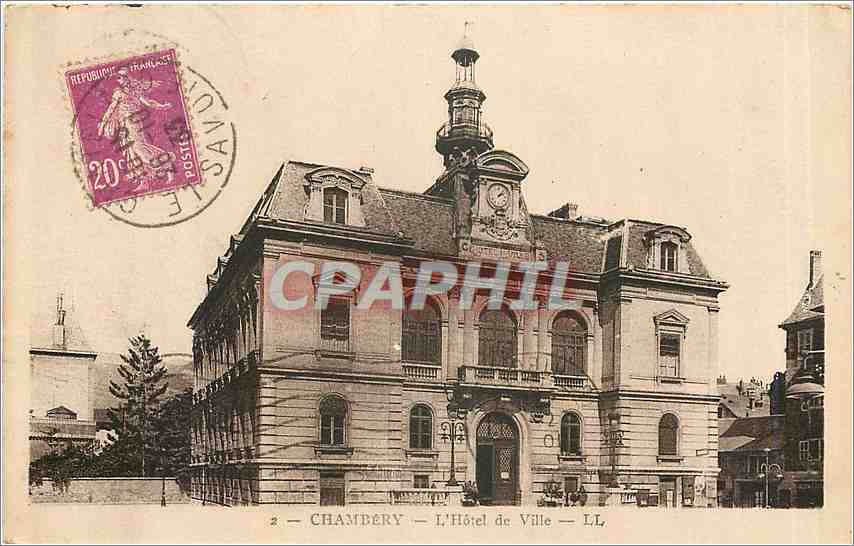 CPA Chambery l'hotel de ville 