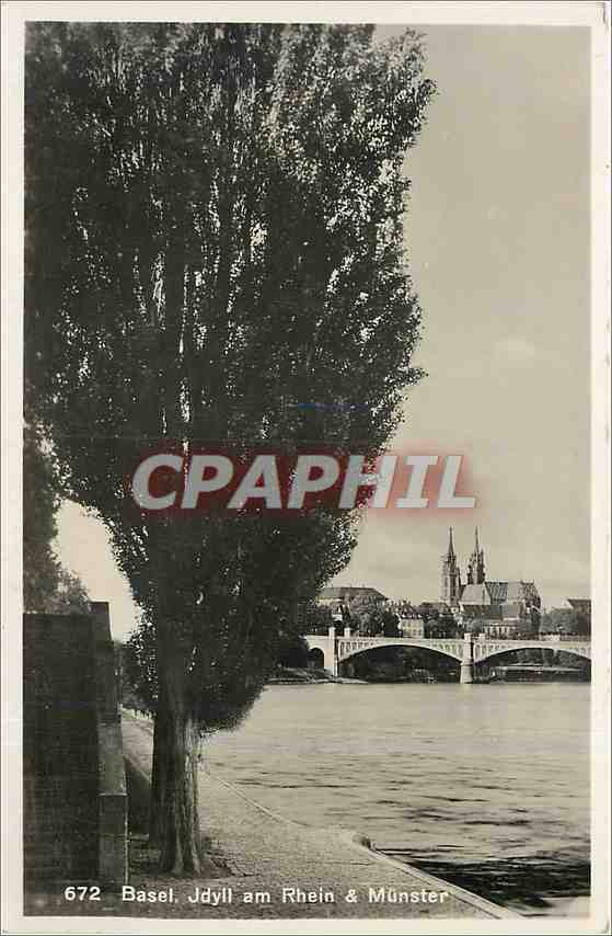 CPA Basel Jdyll am Rhein et Munster 