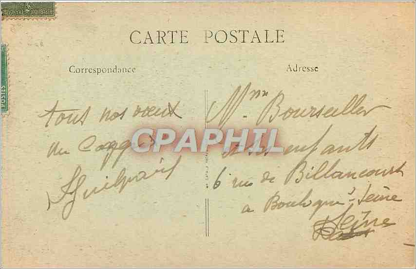 CPA Paray le Monial S et L l'Hopital et la Colombiere construite en 1877  — Rückseite
