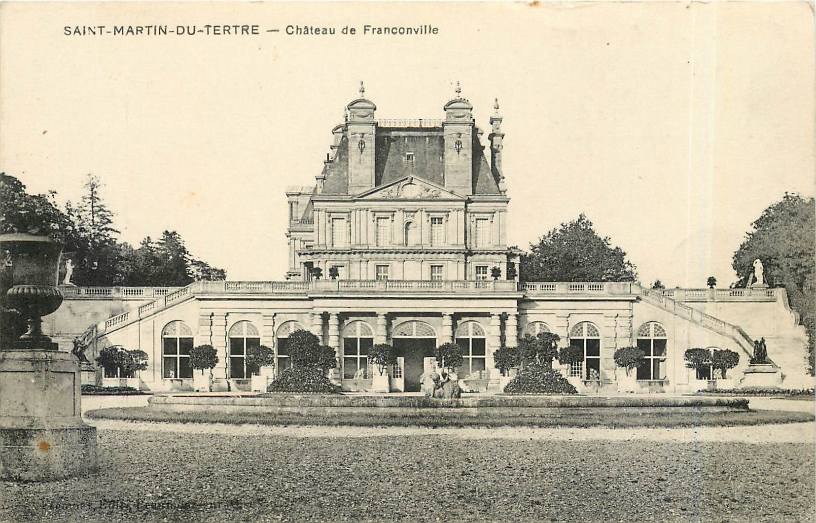 CPA Saint Martin du Tertre chateau de Franconville 