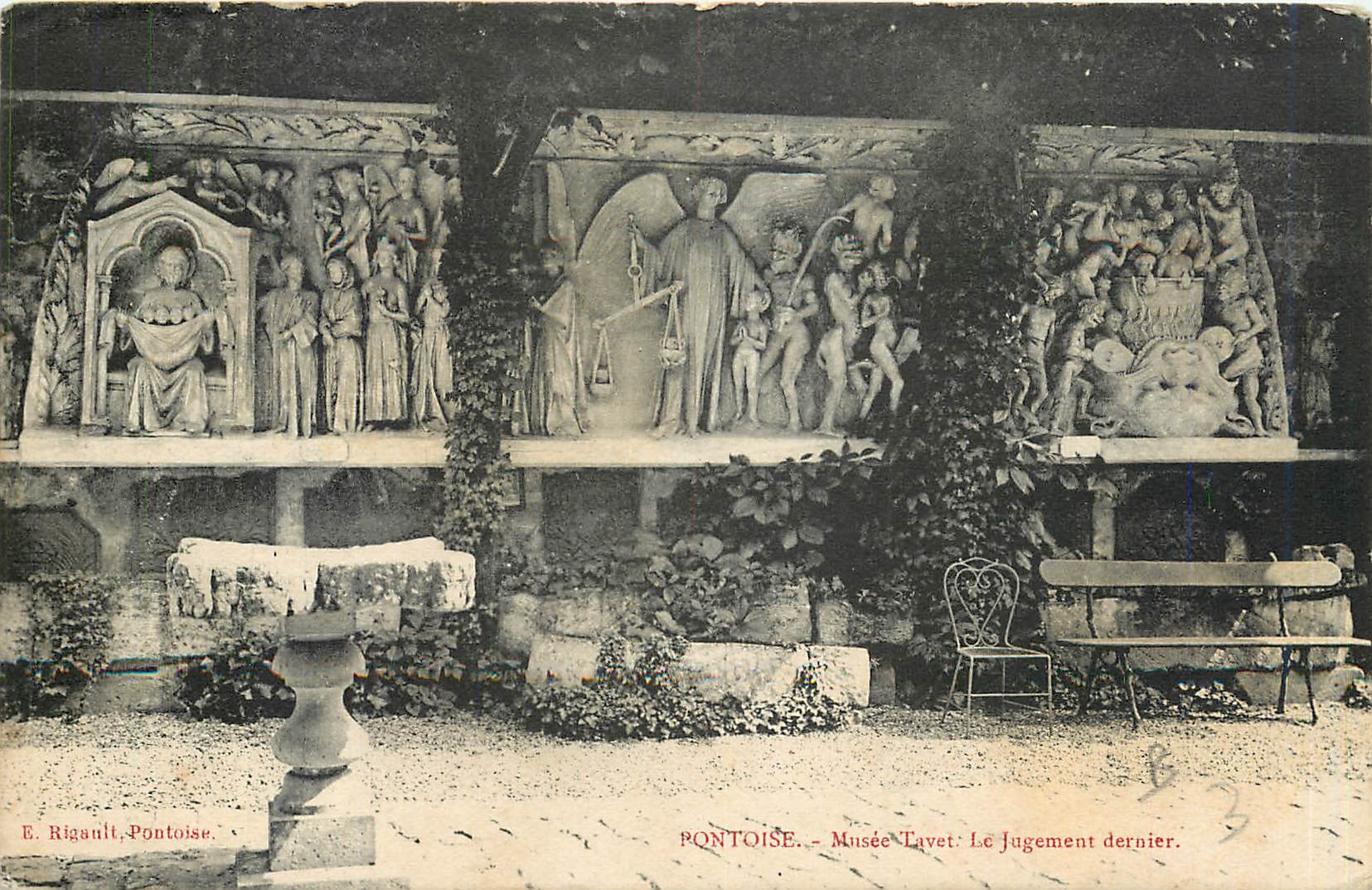 CPA Pontoise Musee Tavet le Jugement dernier 