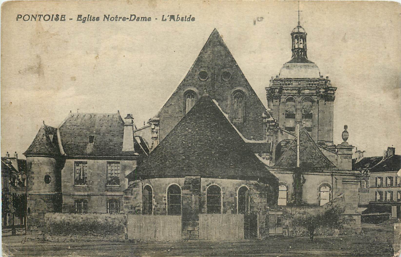CPA Pontoise Eglise Notre Dame l'abside 