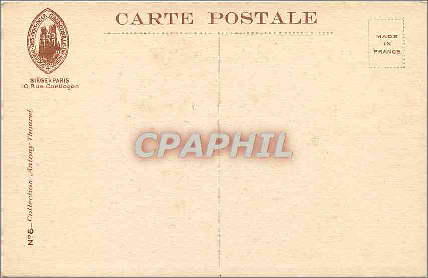 CPA Reims Cathedrale combles et arcs boutants de l'abside  — Verso