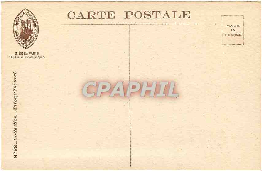 Reims - Contreforts de l'abside - Cathédrale - Déc. 1918 — Verso