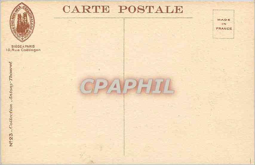 CPA Reims Cathedrale Eperon gauche de la gacade principale  — Rückseite