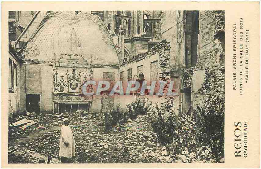 Ruines du Palais Archi-Épiscopal - Salle des Rois (1916) — Éditeur RCJOS, Cachadraig