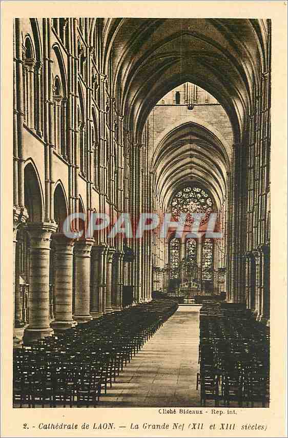 CPA Cathedrale de Laon la Grande Nef XII et XIII siecle 