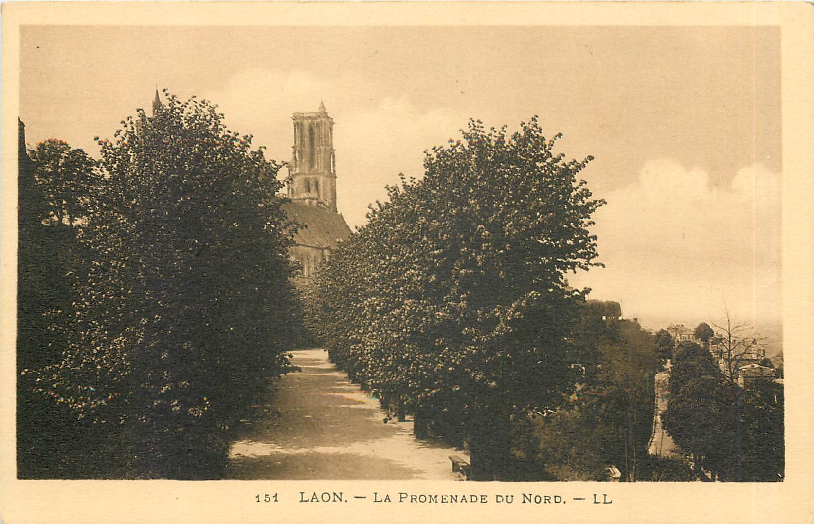 CPA Laon la Promenade du Nord 