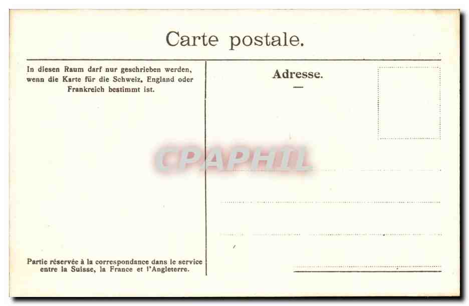 Suisse CPA Geneve Port des Paquis et vue vers la ville — Verso